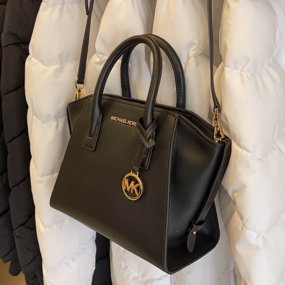 Michael Kors Avril Small Satchel Crossbody Black - Picture 10 of 16